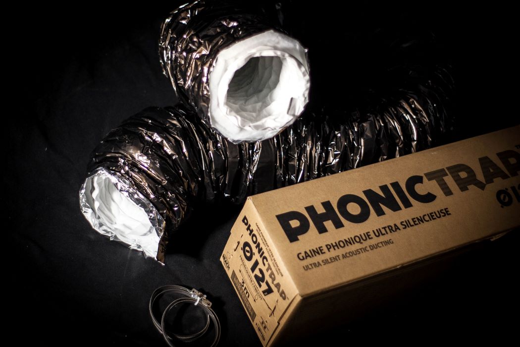 Phonictrap conduits au silence 6"/150 mm 10 mètres acoustique Conduit Hydroponics 
