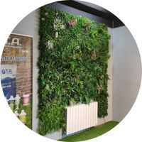 Murs Végétaux Tropical avec Radiateur non inclus Déco d'intérieur stylée
