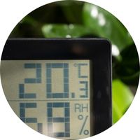 Taux d'Humidité thermomètre hygromètre relative absolue plantes culture intérieur